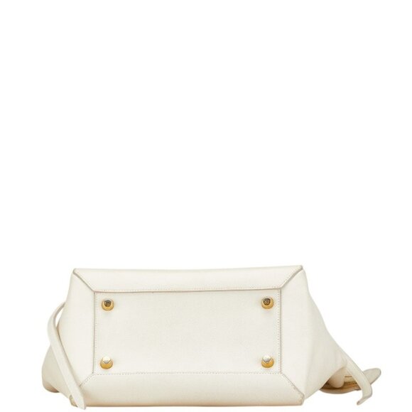 CELINE Ivory Leather Shoulder Bag - Picture 3 of 16